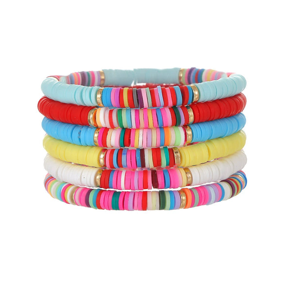 Jewelry Soft Pottery Geometric Handmade Bracelet