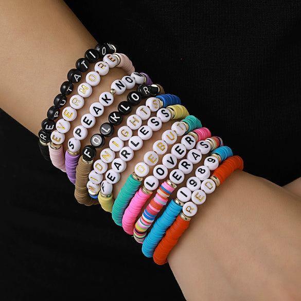 Jewelry Soft Pottery Geometric Handmade Bracelet