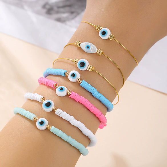 Jewelry Soft Pottery Geometric Handmade Bracelet
