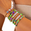 Jewelry Soft Pottery Polymer Clayccbacrylic Letter Handmade Stacked Style Bracelet
