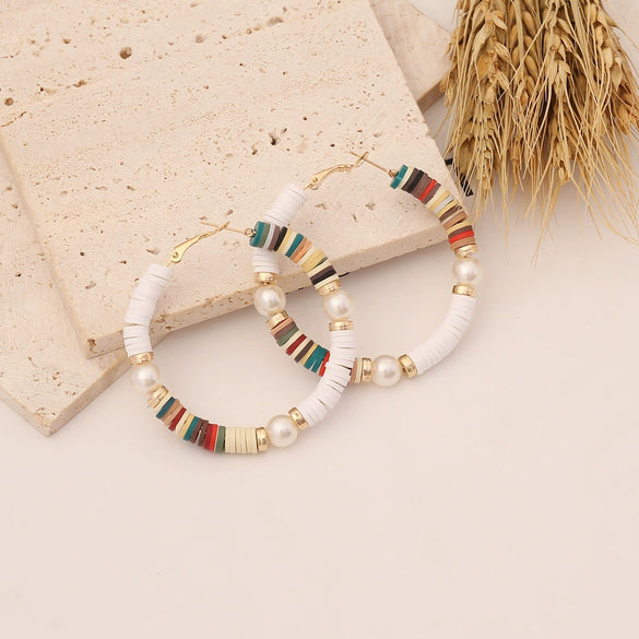 Jewelry Soft Pottery Ushaped Women's Fashion Earrings
