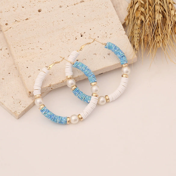 Jewelry Soft Pottery Ushaped Women's Fashion Earrings