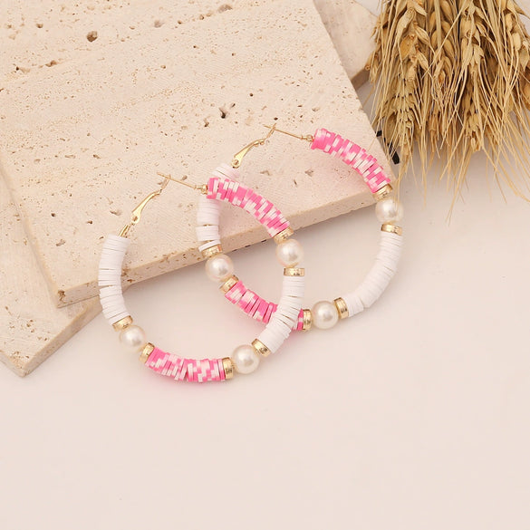 Jewelry Soft Pottery Ushaped Women's Fashion Earrings