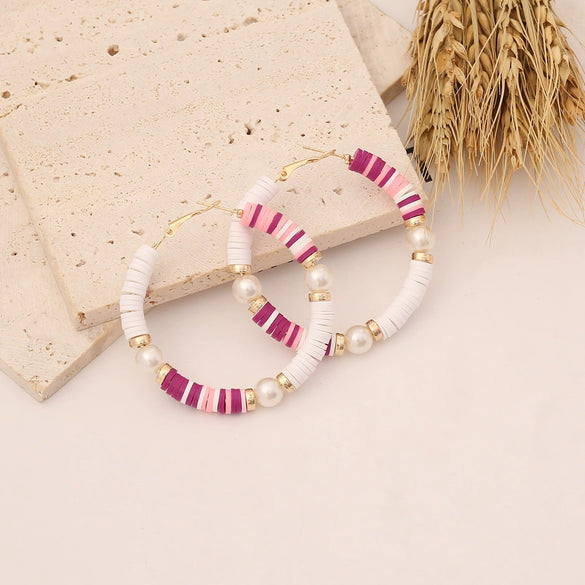 Jewelry Soft Pottery Ushaped Women's Fashion Earrings
