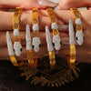 Jewelry Spirit Snake Shape Hollow Diamond Design 316L Stainless Steel Gold Plated Bracelet