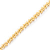 Jewelry Square Bean Shape Stainless Steel Chain Bracelet Anklet 18K Gold Plated Handmade Material