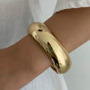Jewelry Stacked Style Polygonal Transparent Resin Handmade Geometric Arc Open Bracelet For Women