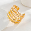 Jewelry Stacking Style Alloy Open Bracelet With Imitation Pearl Tassel Electroplated Geometric Design