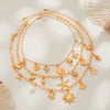 Jewelry Stacking Style Geometric Alloy Imitation Pearl Necklace With Electroplating