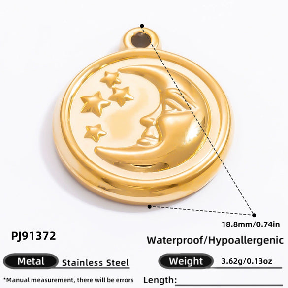 Jewelry Stainless Steel Accessories Sun Heart Pendant Retro Bracelet Handmade Electroplated For Women