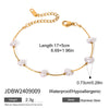 Jewelry Stainless Steel Acrylic Pearl Geometric Baroque Electroplating Necklace Bracelet