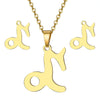 Jewelry Stainless Steel Alloy Constellation Zodiac Pendant Necklace For Women