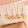 Jewelry Stainless Steel And Copper Dinosaur Pendant Oshaped Chain Electroplating Animals Style