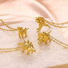 Jewelry Stainless Steel And Copper Dinosaur Pendant Oshaped Chain Electroplating Animals Style