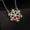Jewelry Stainless Steel And Copper Geometric Snowflake Electroplated Women's Pendant Necklace