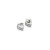 Jewelry Stainless Steel Artificial Crystal Heart Inlay Pendant For Necklace Bracelet Earrings