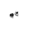Jewelry Stainless Steel Artificial Crystal Heart Inlay Pendant For Necklace Bracelet Earrings