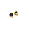 Jewelry Stainless Steel Artificial Crystal Heart Inlay Pendant For Necklace Bracelet Earrings