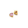 Jewelry Stainless Steel Artificial Crystal Heart Inlay Pendant For Necklace Bracelet Earrings