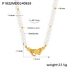 Jewelry 316L Stainless Steel Ball Chain Necklace With Geometric Style And Electroplating Treatment