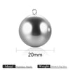 Jewelry Stainless Steel Ball Pendant Goldplated Polished Diy Accessories