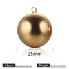Jewelry Stainless Steel Ball Pendant Goldplated Polished Diy Accessories