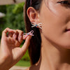 Jewelry Stainless Steel Bow Electroplating Earrings