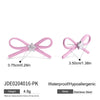 Jewelry Stainless Steel Bow Electroplating Earrings