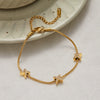 Jewelry Stainless Steel Bracelet Classic Style With Diamonds Electroplating Letters Numbers Text Pattern For Women