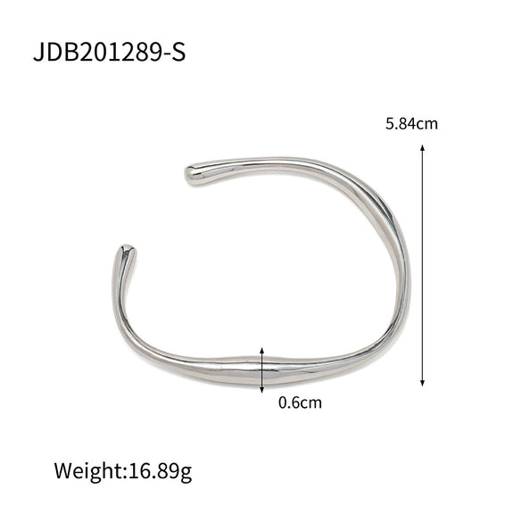Jewelry Stainless Steel Bracelet Ring Earrings Geometric Electroplated