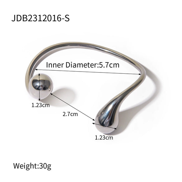 Jewelry Stainless Steel Bracelet Ring Earrings Geometric Electroplated