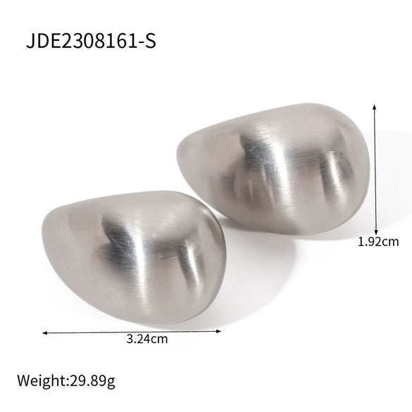 Jewelry Stainless Steel Bracelet Ring Earrings Geometric Electroplated