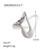 Jewelry Stainless Steel Bracelet Ring Earrings Geometric Electroplated