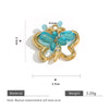 Jewelry Stainless Steel Butterfly Beaded Pendant Necklace With Electroplating And Diy Braided Design