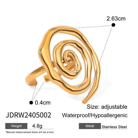 Jewelry Stainless Steel Conch Geometric Electroplated