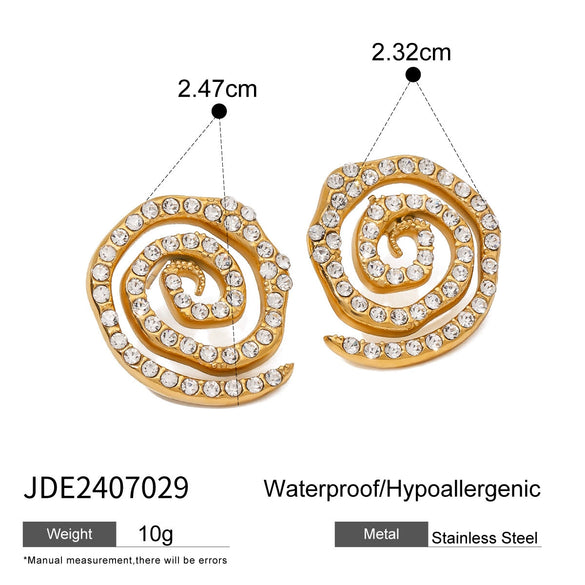 Jewelry Stainless Steel Conch Geometric Electroplated