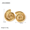 Jewelry Stainless Steel Conch Geometric Electroplated