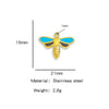 Jewelry Stainless Steel Dragonfly Pendant Electroplating Accessories For Bracelet Necklace Earrings