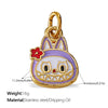 Jewelry 316L Stainless Steel Dripping Oil Cartoon Characters Bracelet Pendant