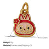 Jewelry 316L Stainless Steel Dripping Oil Cartoon Characters Bracelet Pendant