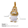 Jewelry 316L Stainless Steel Dripping Oil Cartoon Characters Bracelet Pendant