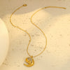 Jewelry Stainless Steel Dropshaped Geometric 18K Gold Plated