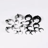 Jewelry Stainless Steel Electroplated Black Ushaped Nose Ring And Ear Expander Piercing