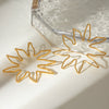 Jewelry Stainless Steel Exaggerated Geometric Earrings Electroplated For Women
