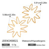 Jewelry Stainless Steel Exaggerated Geometric Earrings Electroplated For Women