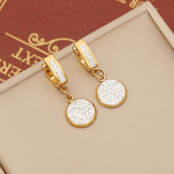 Jewelry Stainless Steel Fashion Butterfly Heart Earrings Electroplated