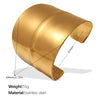 Jewelry 316L Stainless Steel Fashion Irregular Opening Asymmetric Bracelet Electroplating