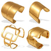 Jewelry 316L Stainless Steel Fashion Irregular Opening Asymmetric Bracelet Electroplating
