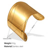 Jewelry 316L Stainless Steel Fashion Irregular Opening Asymmetric Bracelet Electroplating