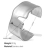 Jewelry 316L Stainless Steel Fashion Irregular Opening Asymmetric Bracelet Electroplating